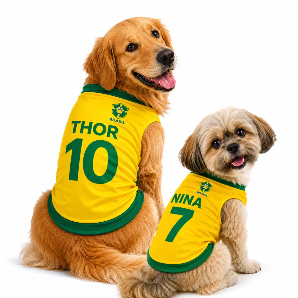 Camisa da Seleção personalizada para pet — foto 1