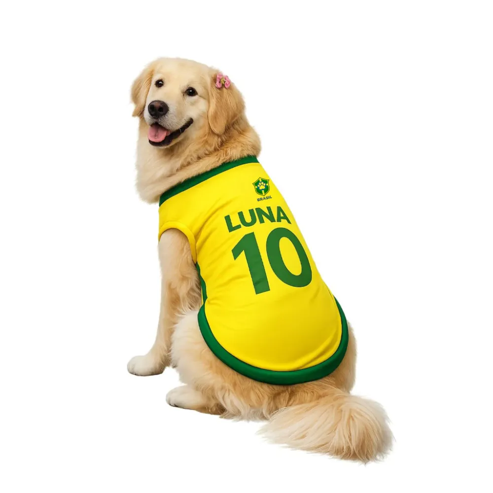 Camisa da Seleção personalizada para pet — foto 4
